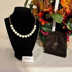 Beautiful Kate Spade Chalk Color Necklace (19") with KS pouch for any occasion